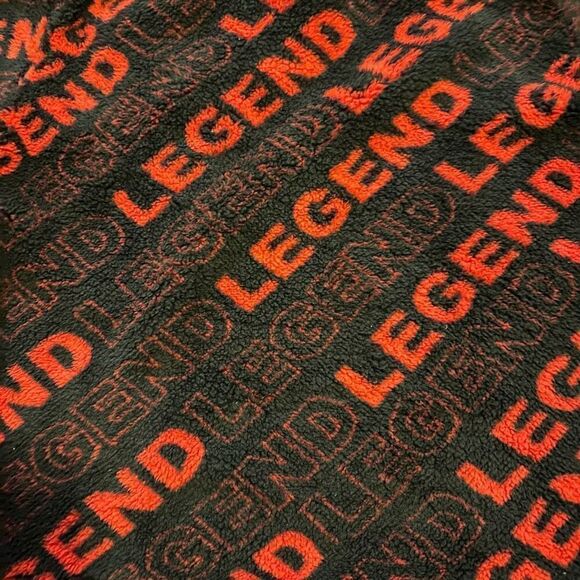 Quad Seven Red and Black Fleece Hooded Pullover | Boys Size 16/18 - Picture 4 of 9